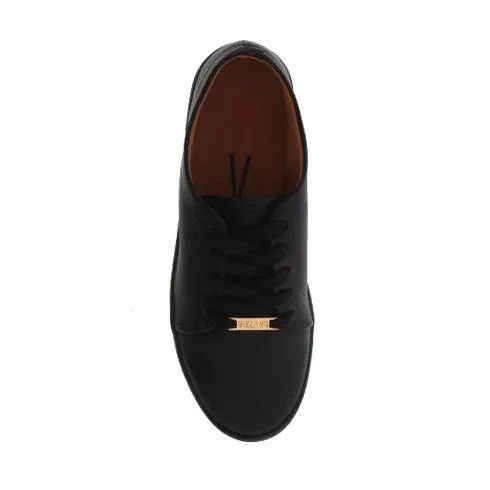 Vizzano 1214-205 Black Sole Sneaker in Black Napa