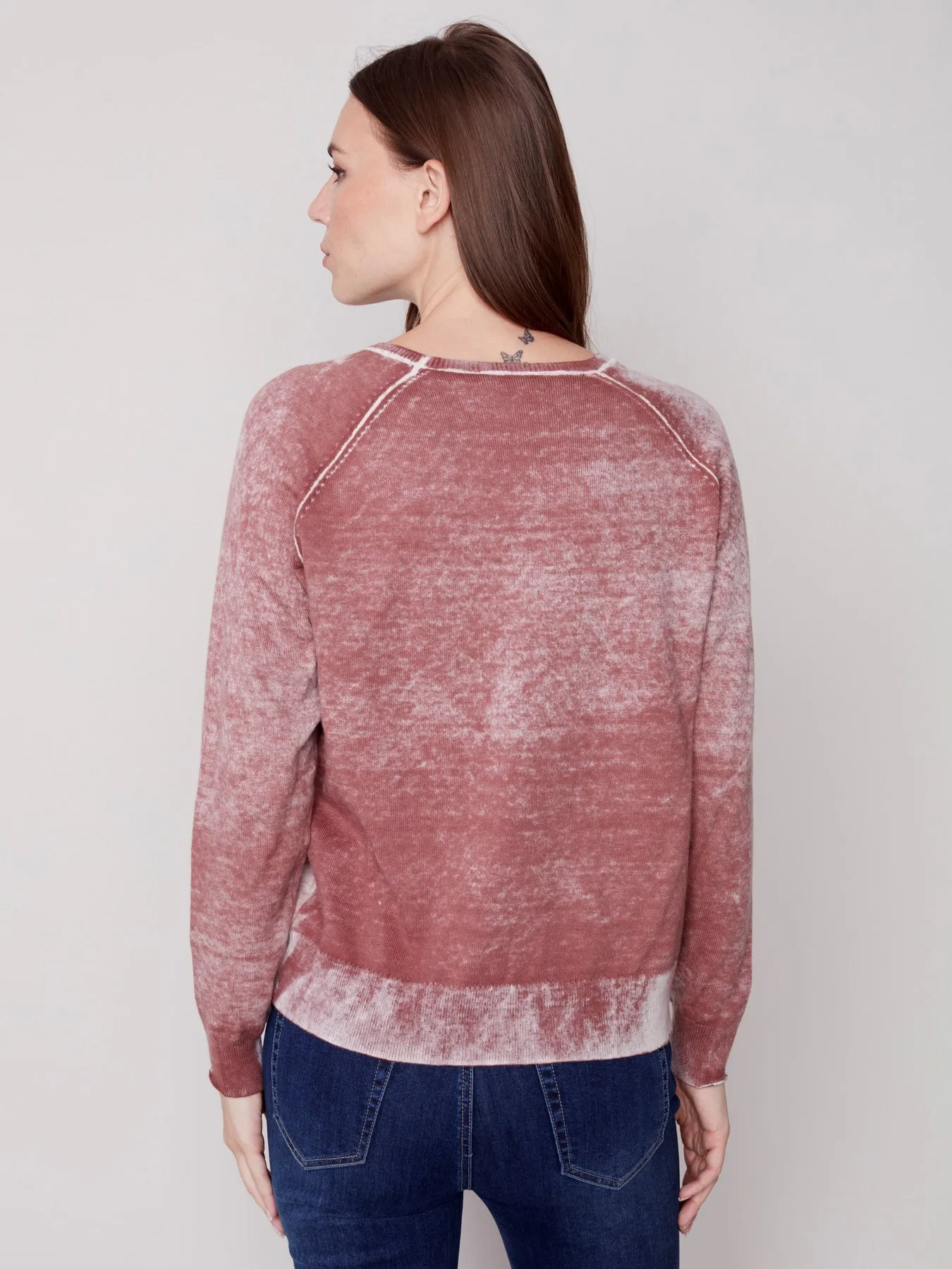 Washed Out Raglan Sweater