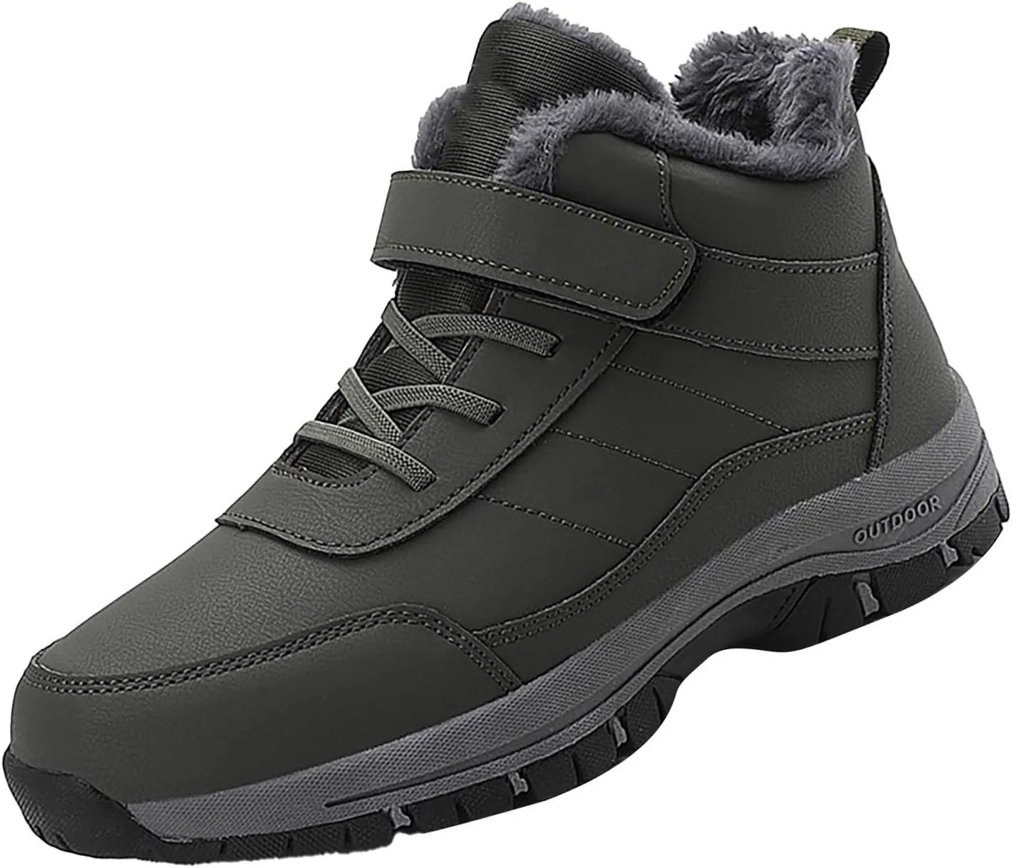 Work Boots for Men Waterproof Hiking Sneakers Shoes with Hook Loop Womens Working Shoes Insulated Waterproof Outdoor Shoes Lightweight Hike Grounded Footwear